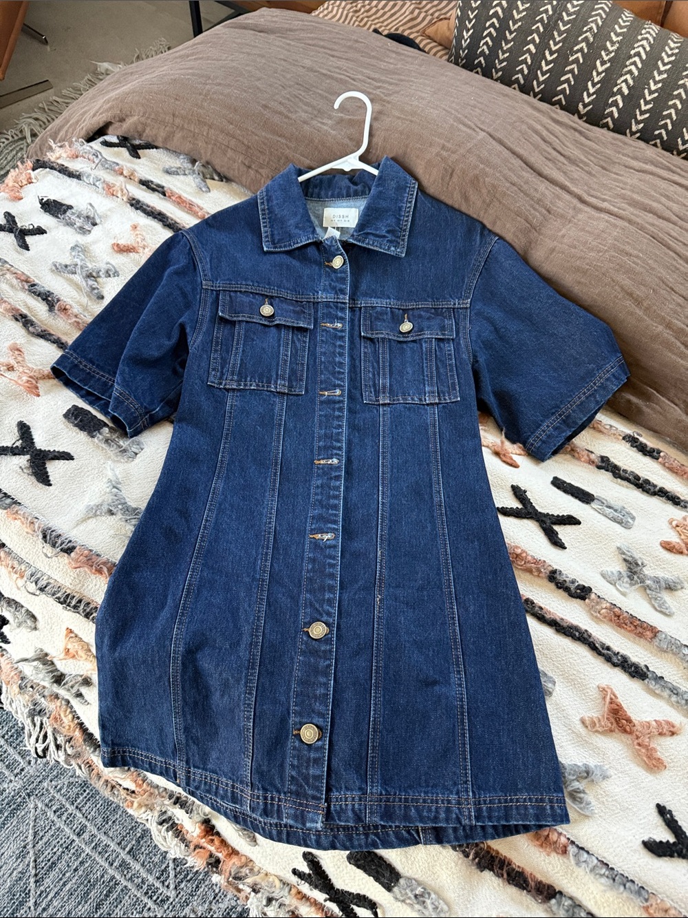DISSH Dark Blue Denim Mini Dress - Picture 6 of 6